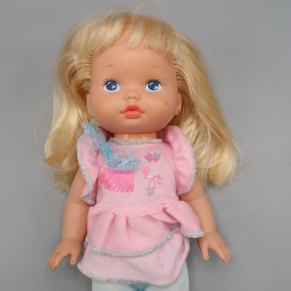 Vintage 1988 Mattel LIL' MISS MAKEUP Doll 13" with Original Outfit